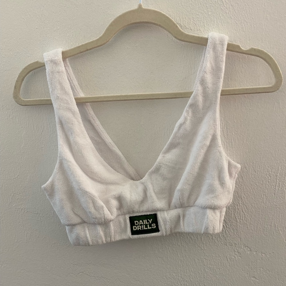 Daily Drills Terry Cloth Sports Bra